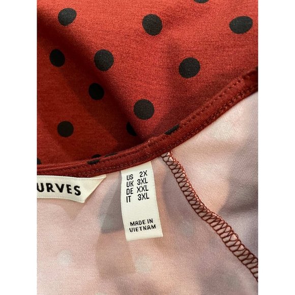 Girl With Curves Ponte Square Neck Blouse 2X (606) - Picture 6 of 8